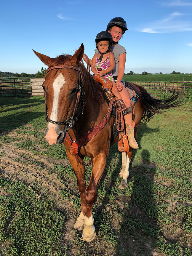 Kai and Kruze on Sonny Quarter Horse